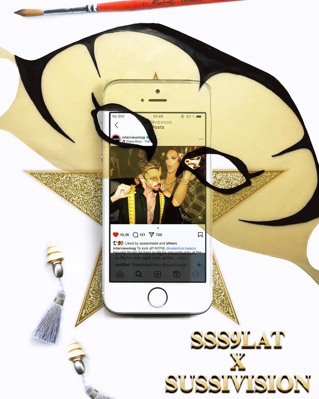 Vision de Sussi latex mask