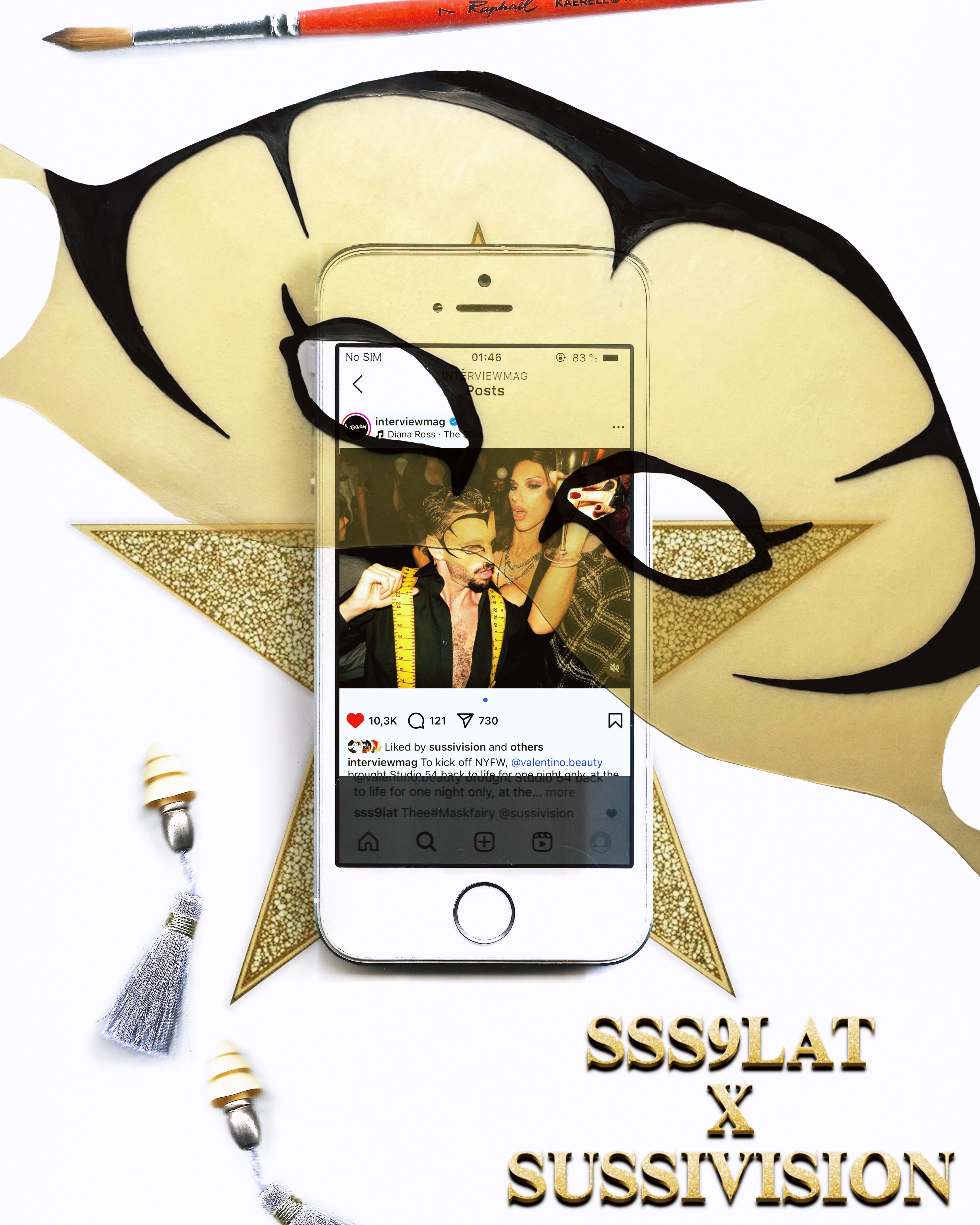 Vision de Sussi latex mask