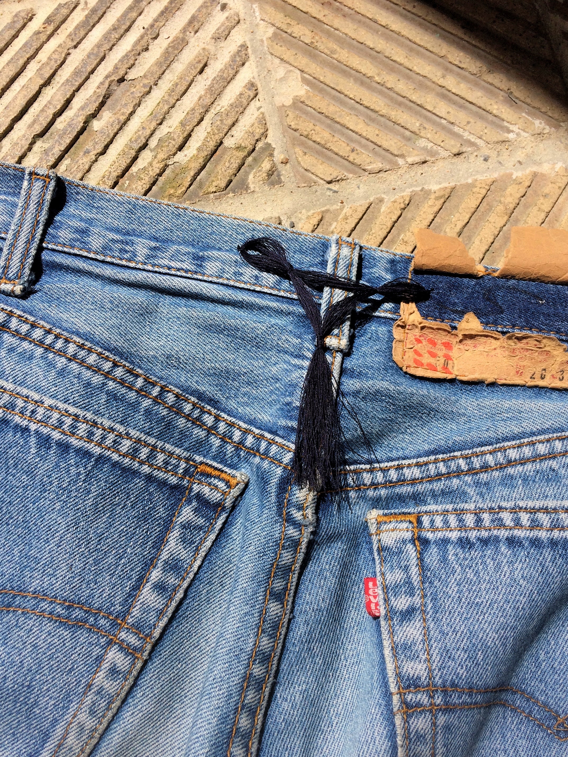 80s Levi’s 501 remake painted scorpions
